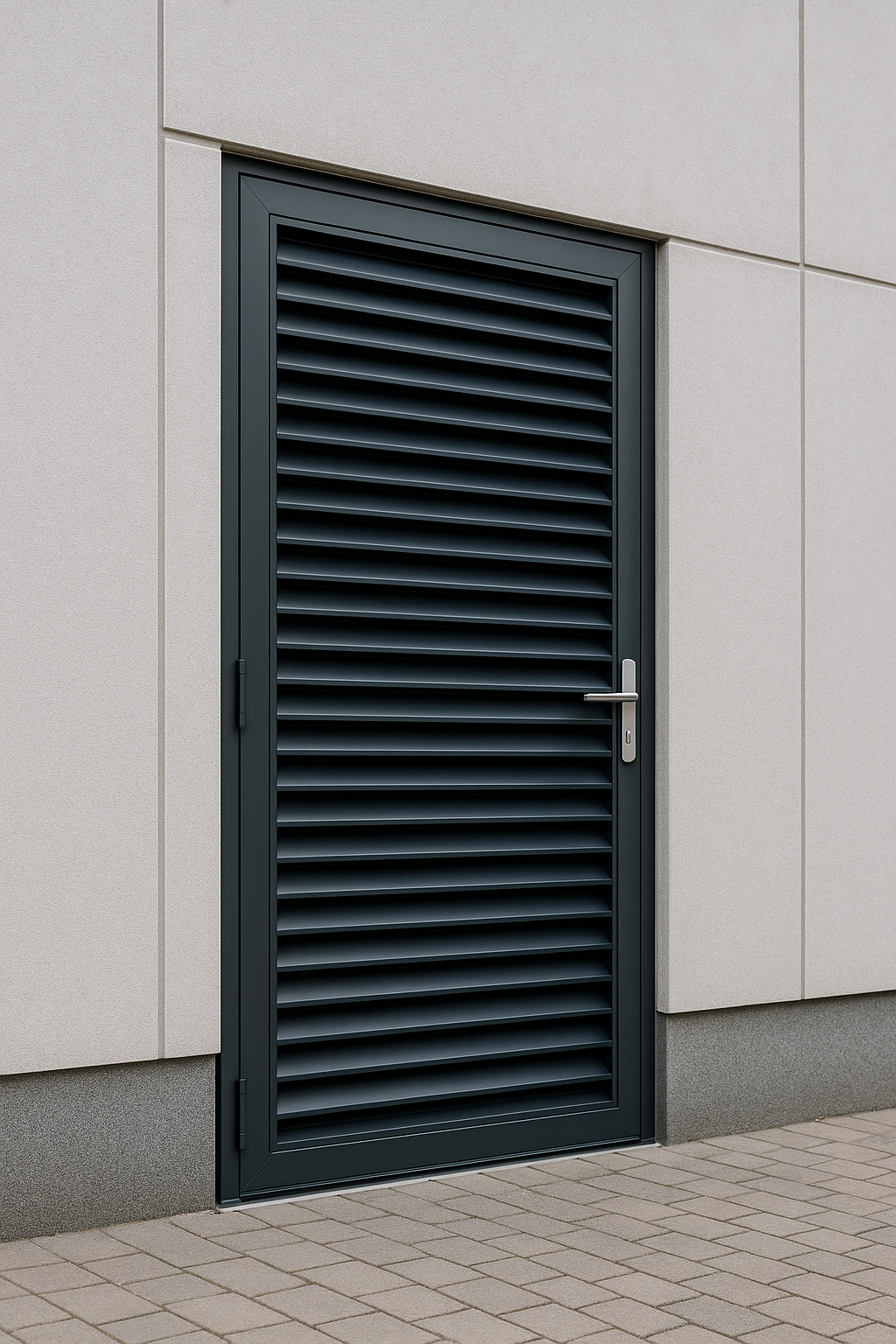 aluminium  louvred  doors case study - successful louvred doors project in Birmingham by verified UK suppliers
